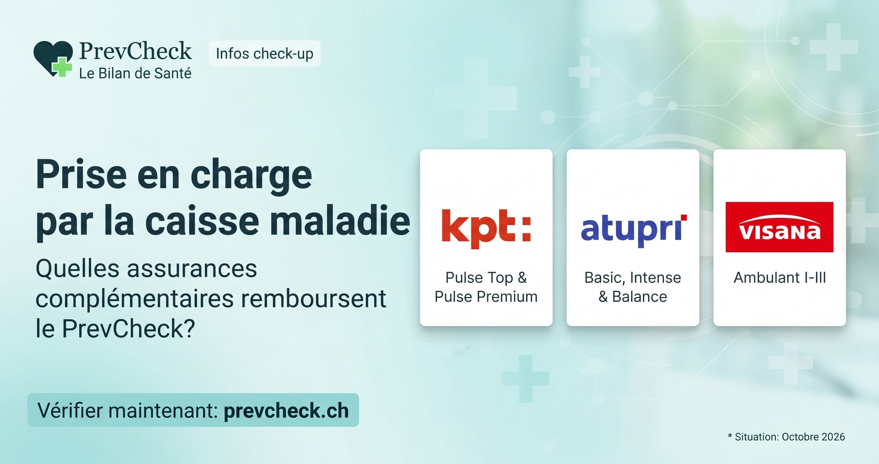 Prise en charge du PrevCheck : Mon assurance maladie rembourse-t-elle le bilan de santé?
